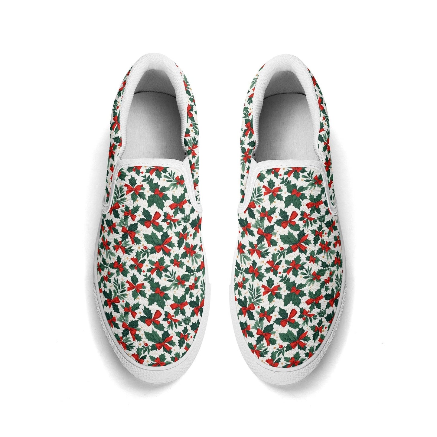 Women's Holly Bow Rubber Slip On Shoes - DeRose Seasonal