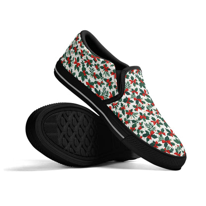 Women's Holly Bow Rubber Slip On Shoes - DeRose Seasonal