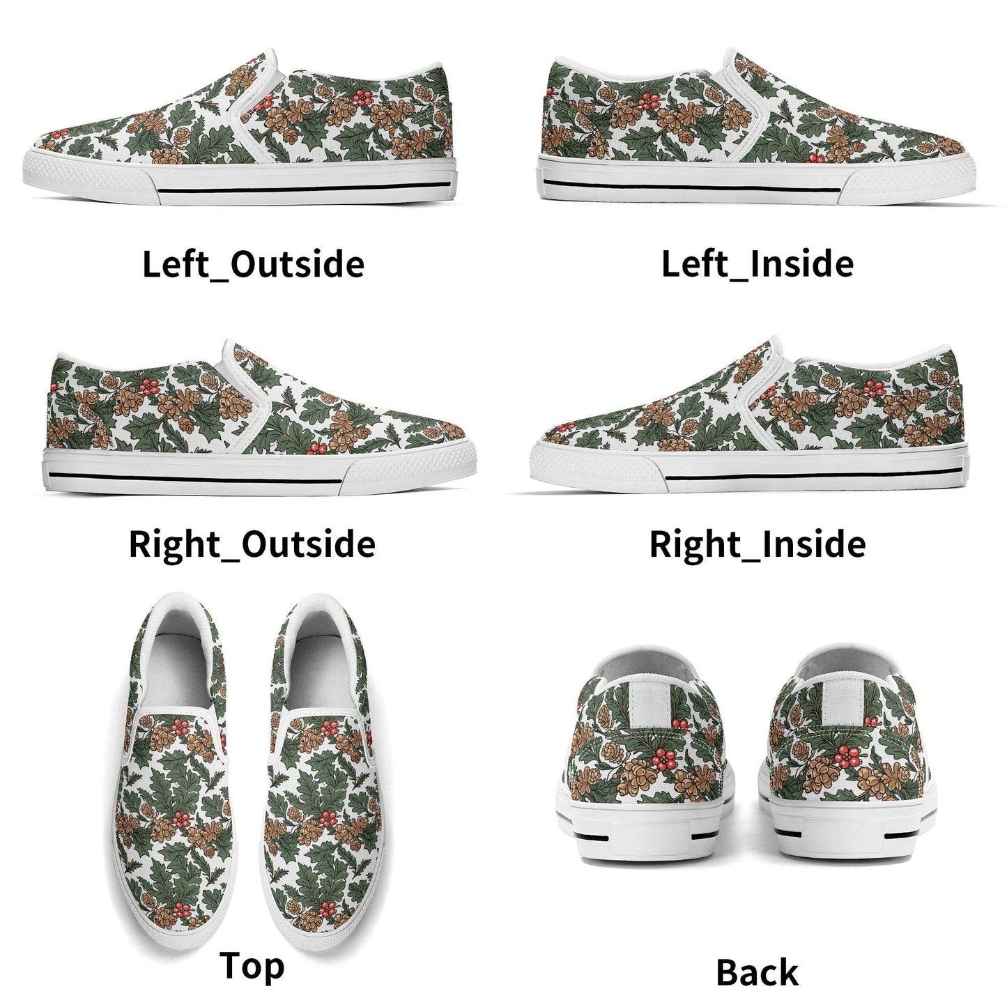 Women's Holly Pine Rubber Slip On Shoes - DeRose Seasonal