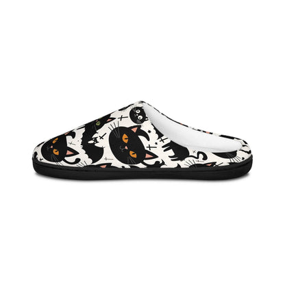 Women's Indoor Crazy Cat Halloween Slippers - DeRose Seasonal