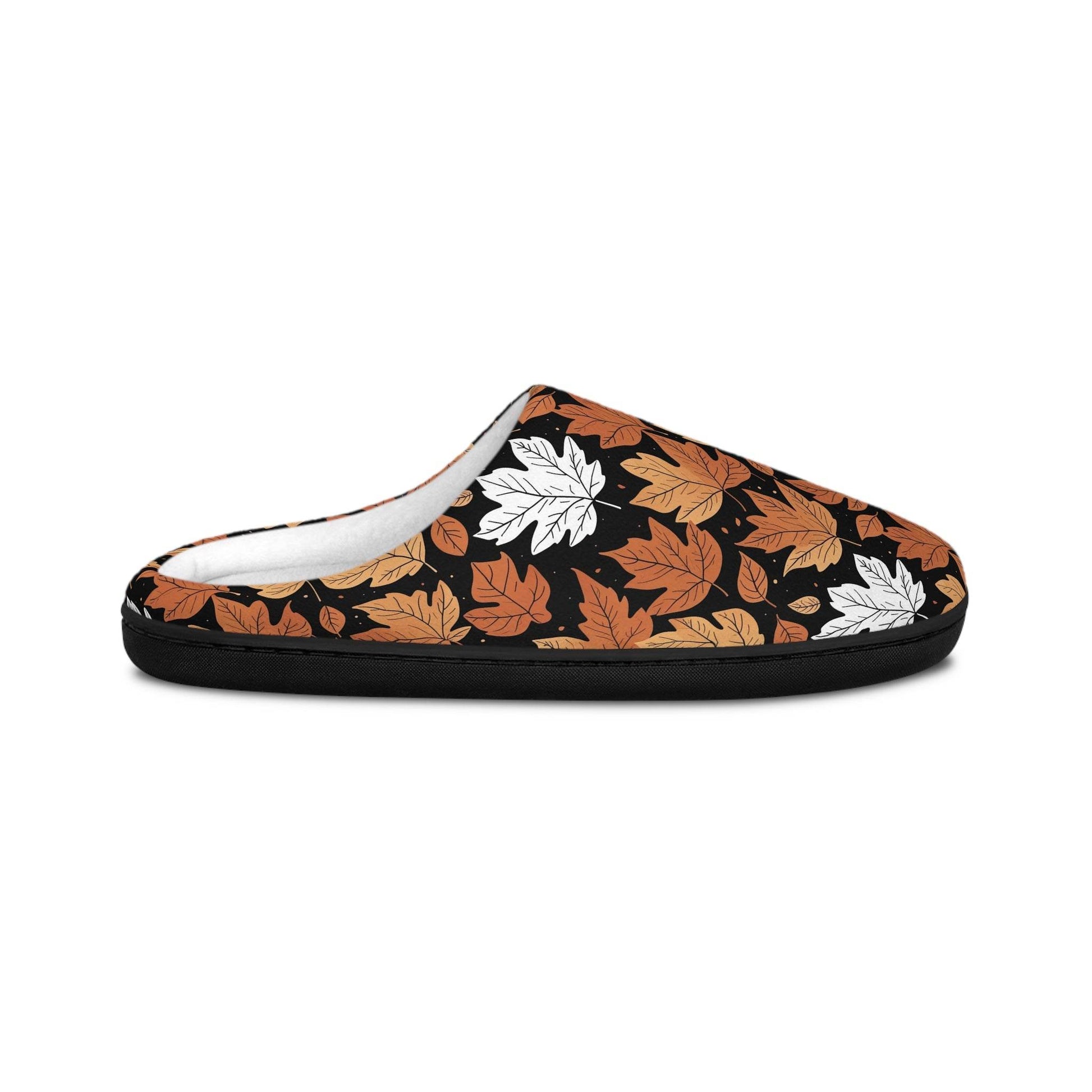 Women's Indoor Maple Leaves Fall Time Slippers - DeRose Seasonal