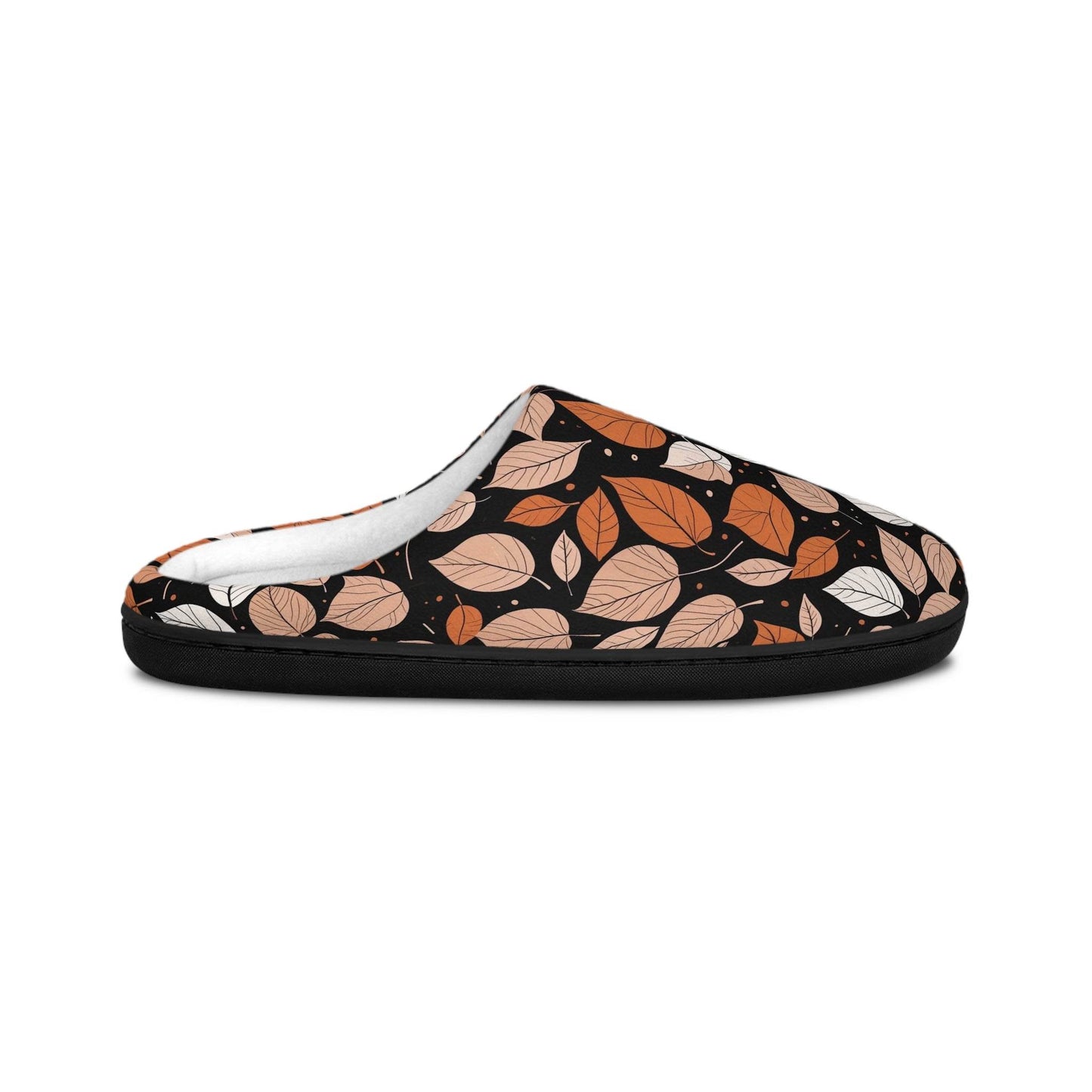 Women's Indoor Red Leaves Fall Time Slippers - DeRose Seasonal