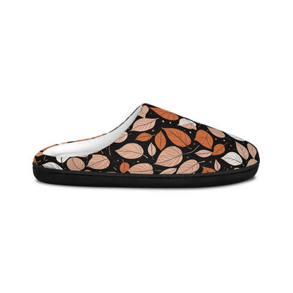 Women's Indoor Red Leaves Fall Time Slippers - DeRose Seasonal