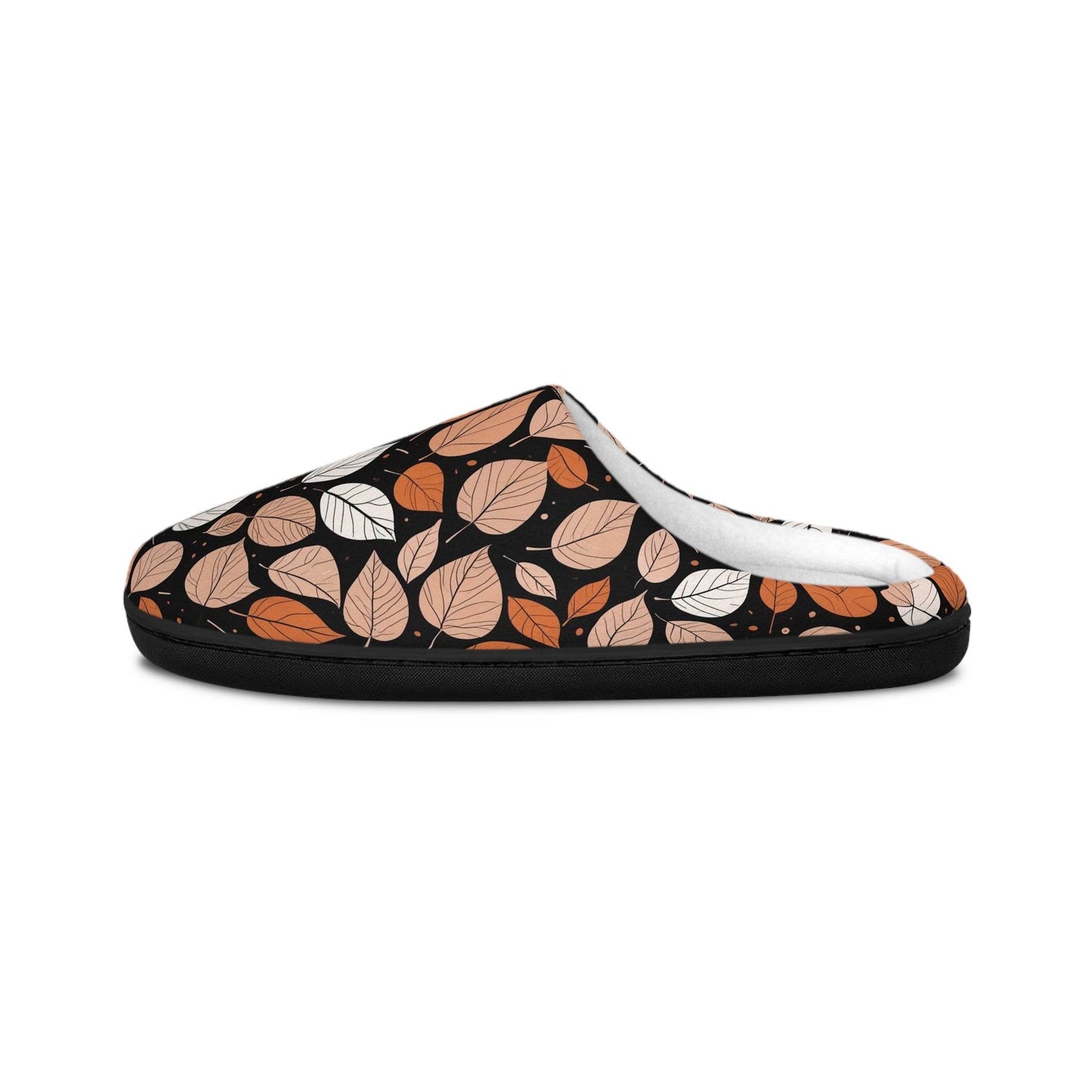 Women's Indoor Red Leaves Fall Time Slippers - DeRose Seasonal