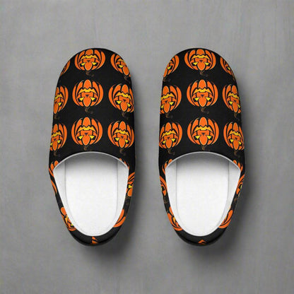 Women's Indoor Halloween Jack-O-Lantern Slippers - DeRose Seasonal