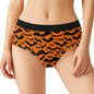 Women's Mid Waisted Halloween Bats Briefs - DeRose Seasonal