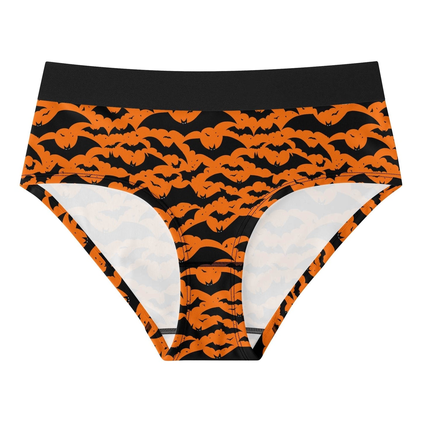 Women's Mid Waisted Halloween Bats Briefs - DeRose Seasonal