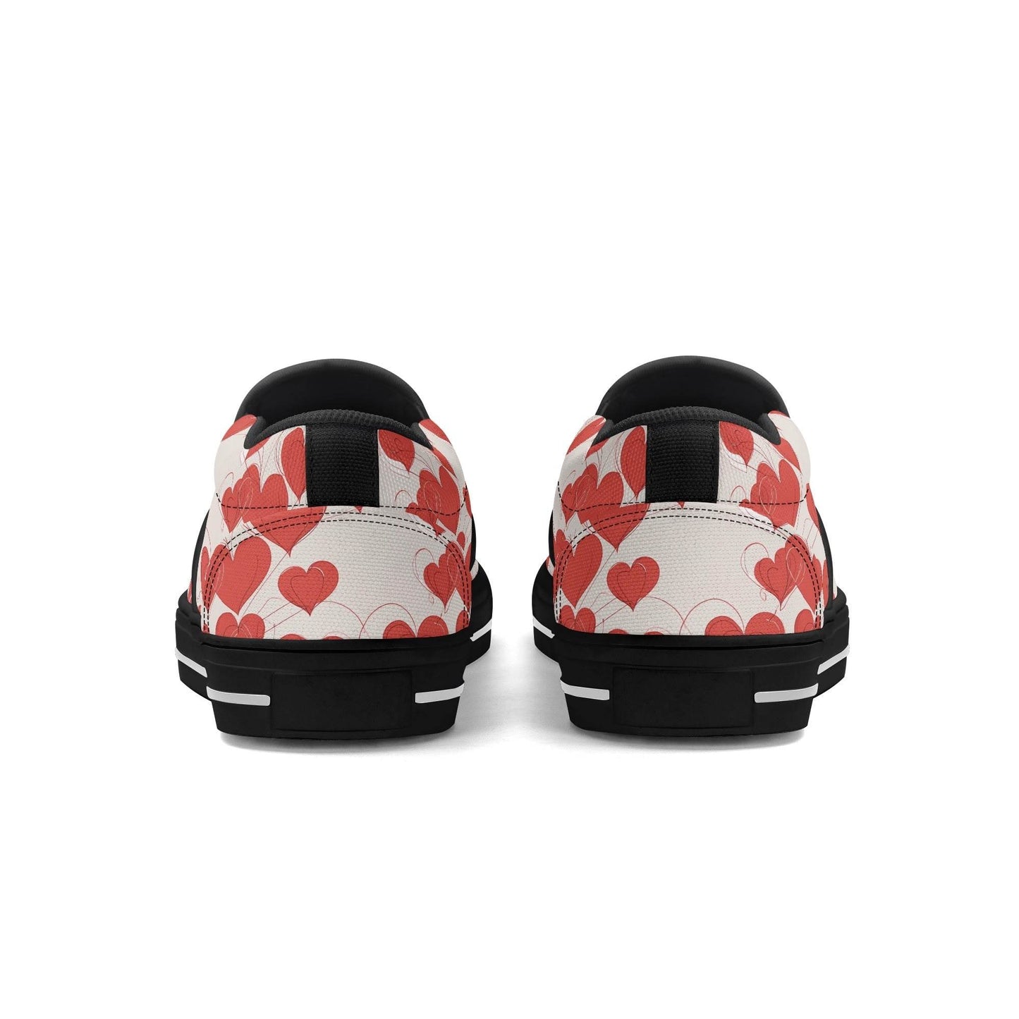 Women's Minimal Hearts Rubber Slip On Shoes - DeRose Seasonal