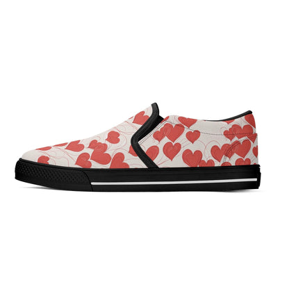 Women's Minimal Hearts Rubber Slip On Shoes - DeRose Seasonal