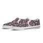 Women's Pastel Floral and Skulls Rubber Slip On Shoes - DeRose Seasonal