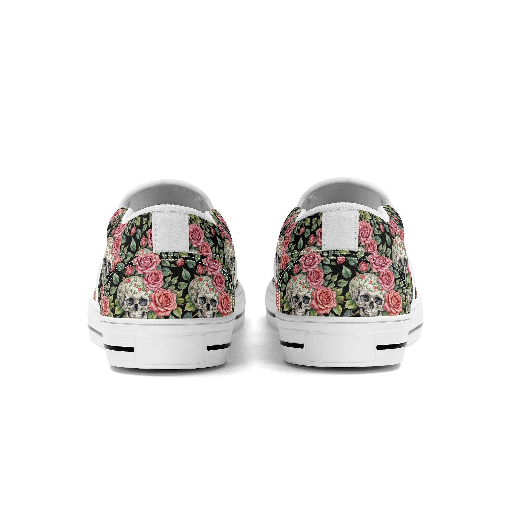 Women's Pink Skull Rubber Slip On Shoes - DeRose Seasonal
