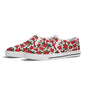 Women's Poinsettia Floral Rubber Slip On Shoes - DeRose Seasonal