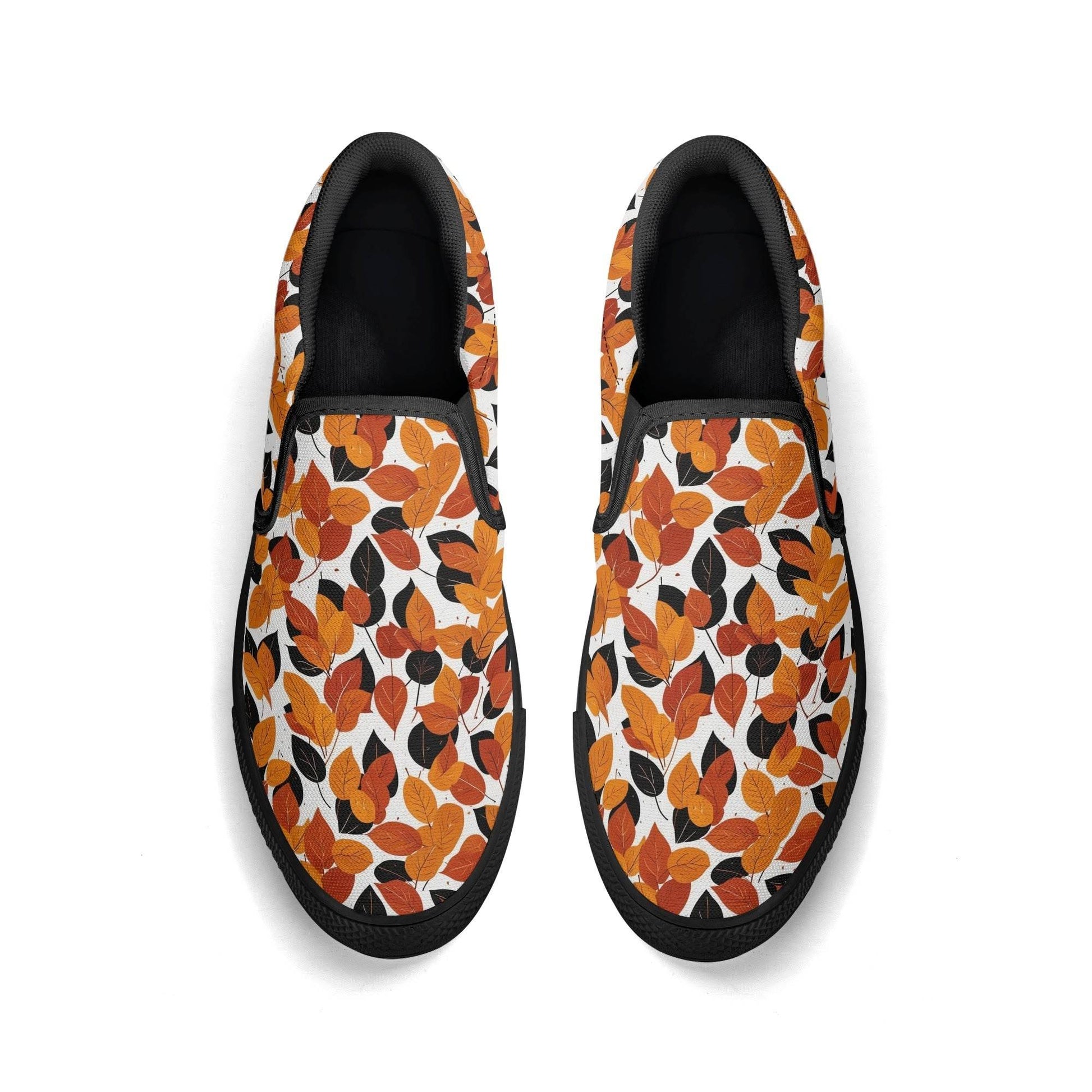 Women's Red Autumn Rubber Slip On Shoes - DeRose Seasonal