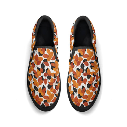 Women's Red Autumn Rubber Slip On Shoes - DeRose Seasonal