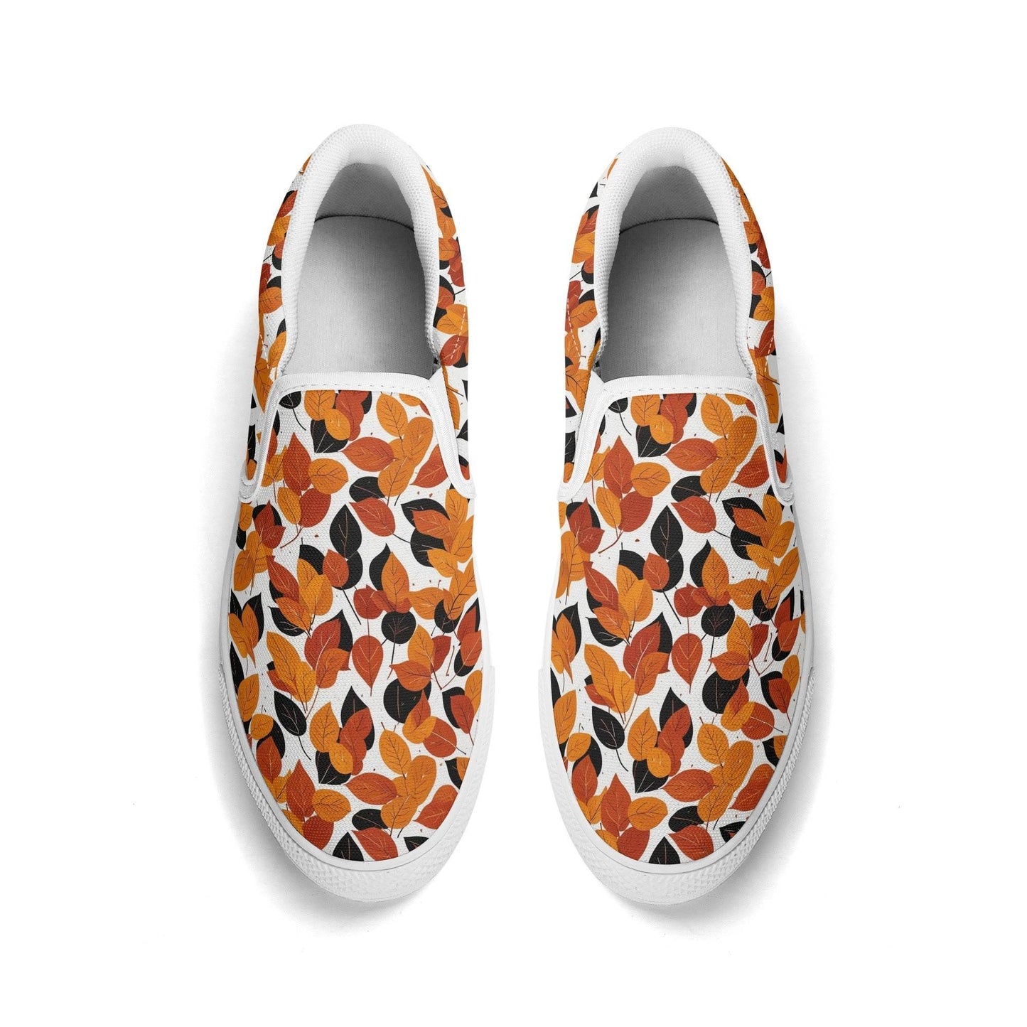 Women's Red Autumn Rubber Slip On Shoes - DeRose Seasonal