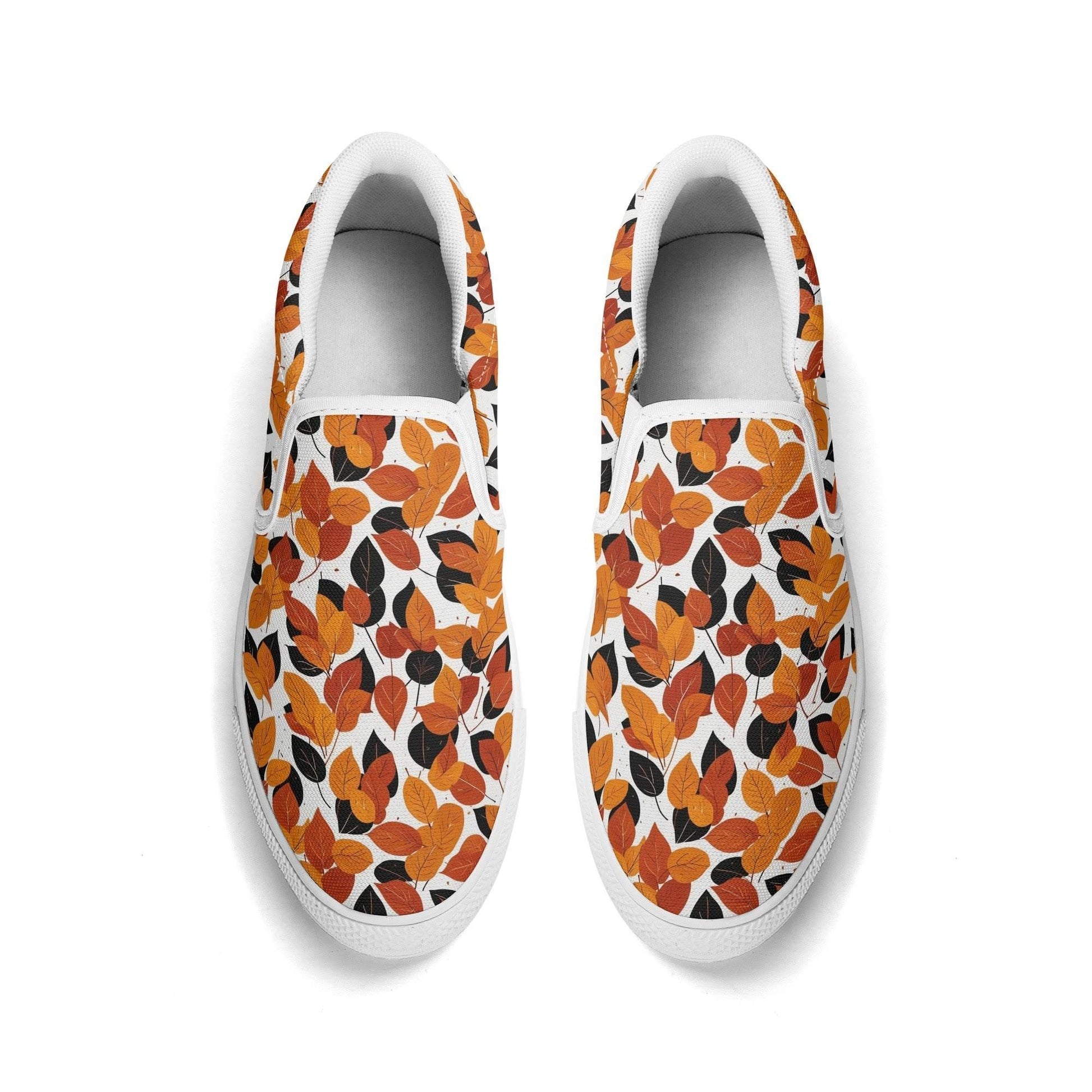 Women's Red Autumn Rubber Slip On Shoes - DeRose Seasonal