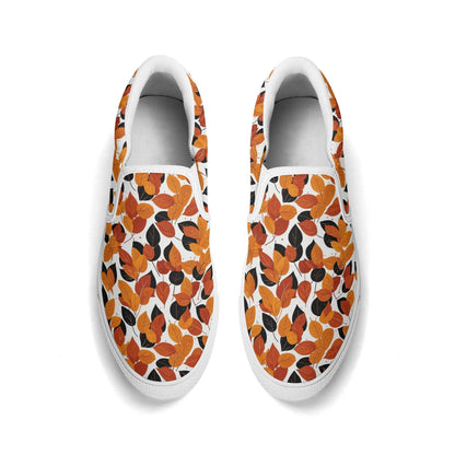 Women's Red Autumn Rubber Slip On Shoes - DeRose Seasonal