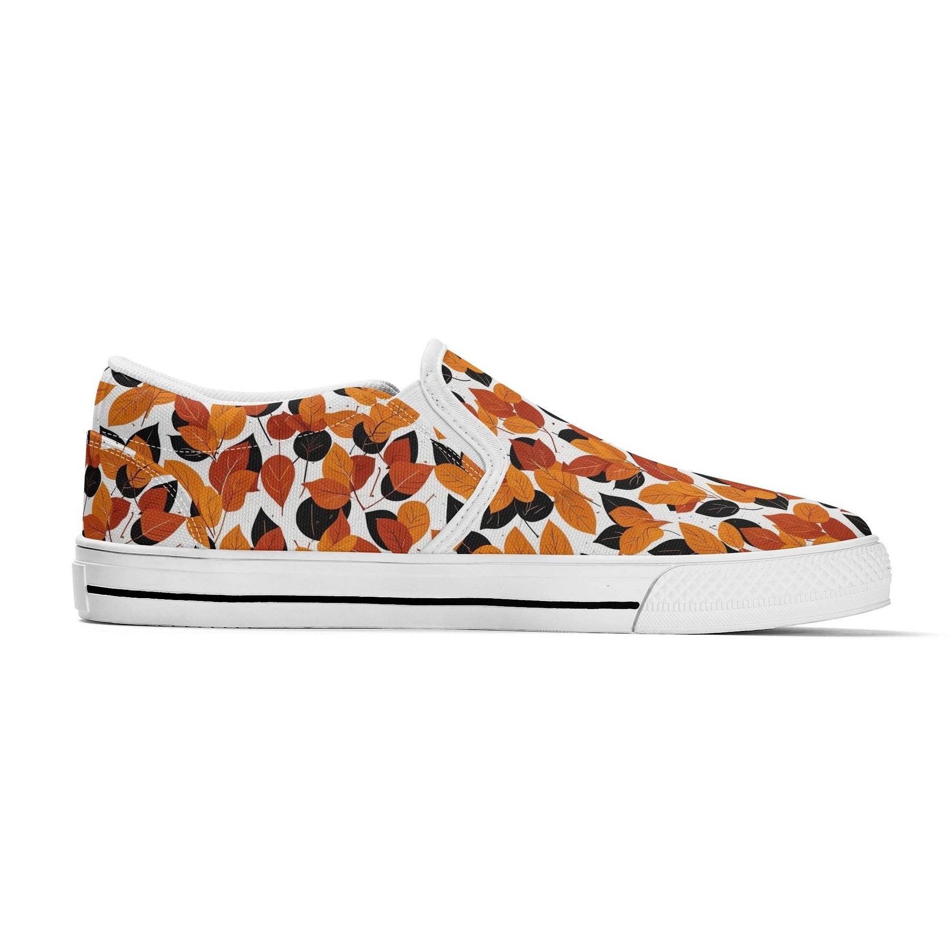 Women's Red Autumn Rubber Slip On Shoes - DeRose Seasonal