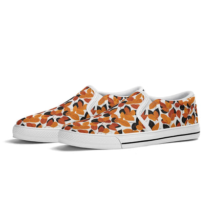 Women's Red Autumn Rubber Slip On Shoes - DeRose Seasonal