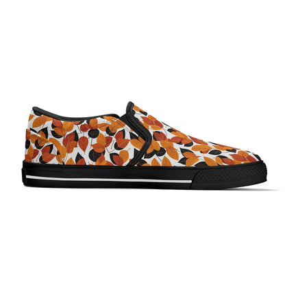 Women's Red Autumn Rubber Slip On Shoes - DeRose Seasonal