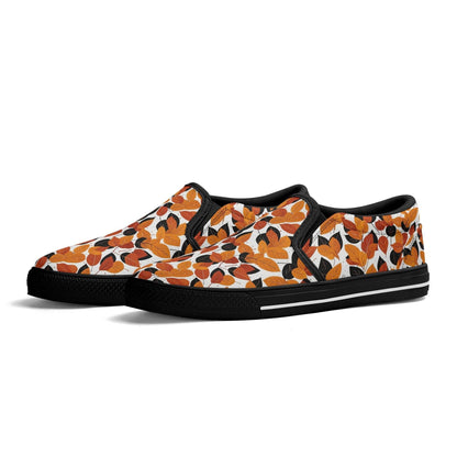 Women's Red Autumn Rubber Slip On Shoes - DeRose Seasonal