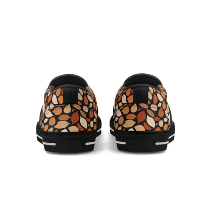 Women's Red Leaves Rubber Slip On Shoes - DeRose Seasonal