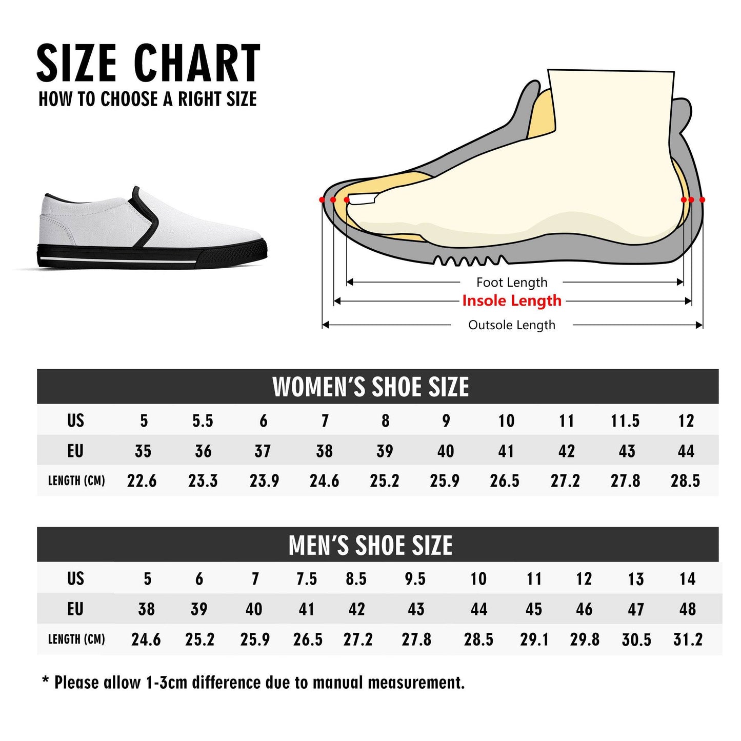 Women's Red and White Poinsettia Flower Rubber Slip On Shoes - DeRose Seasonal