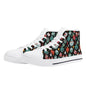 Women's Rubber High Top Big Ornament Canvas Shoes - DeRose Seasonal