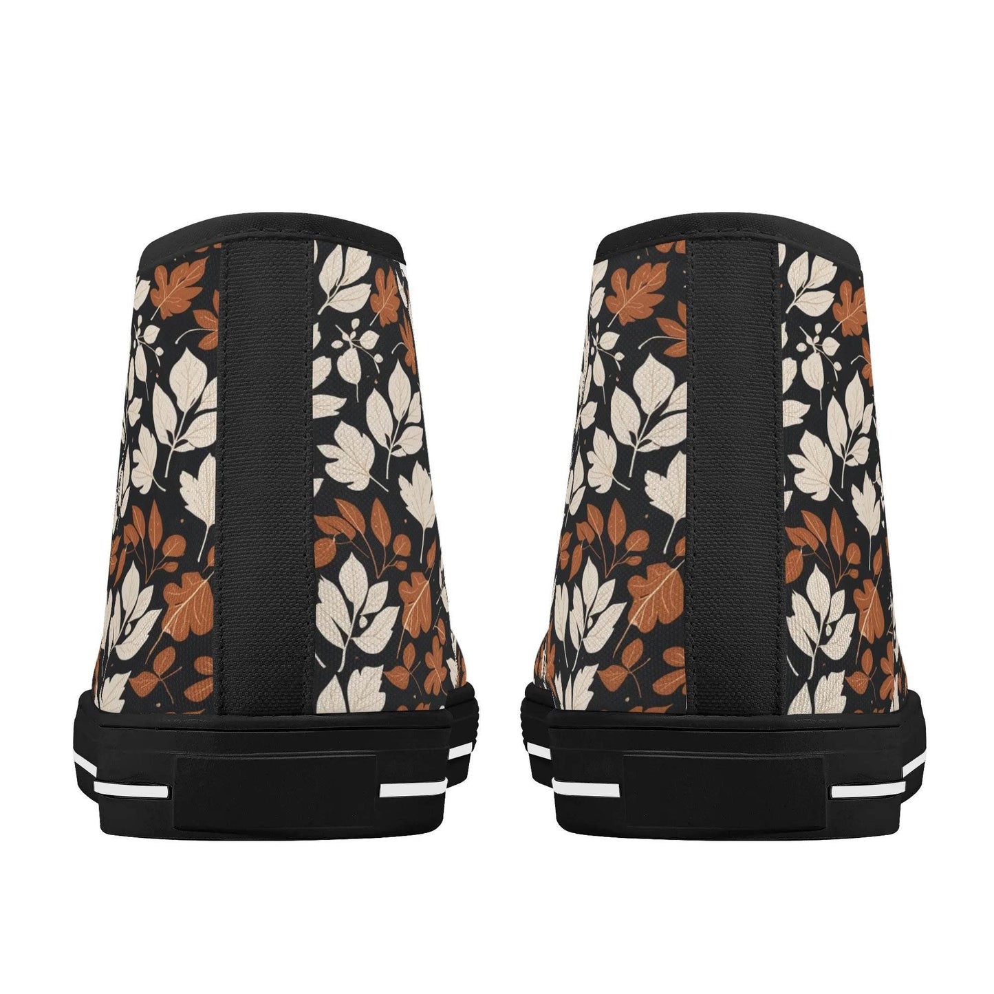 Women's Rubber High Top Dark Autumn Canvas Shoes - DeRose Seasonal