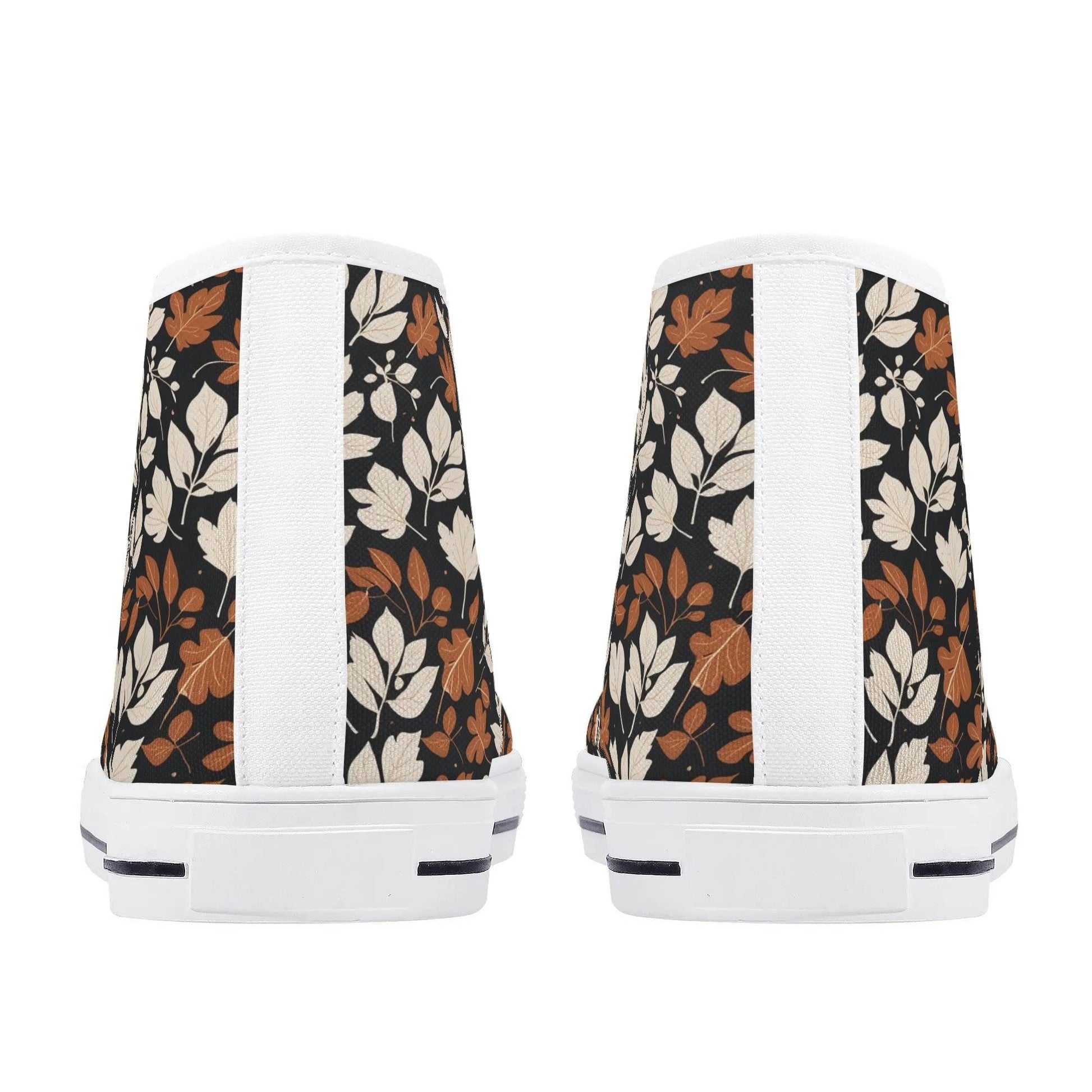 Women's Rubber High Top Dark Autumn Canvas Shoes - DeRose Seasonal