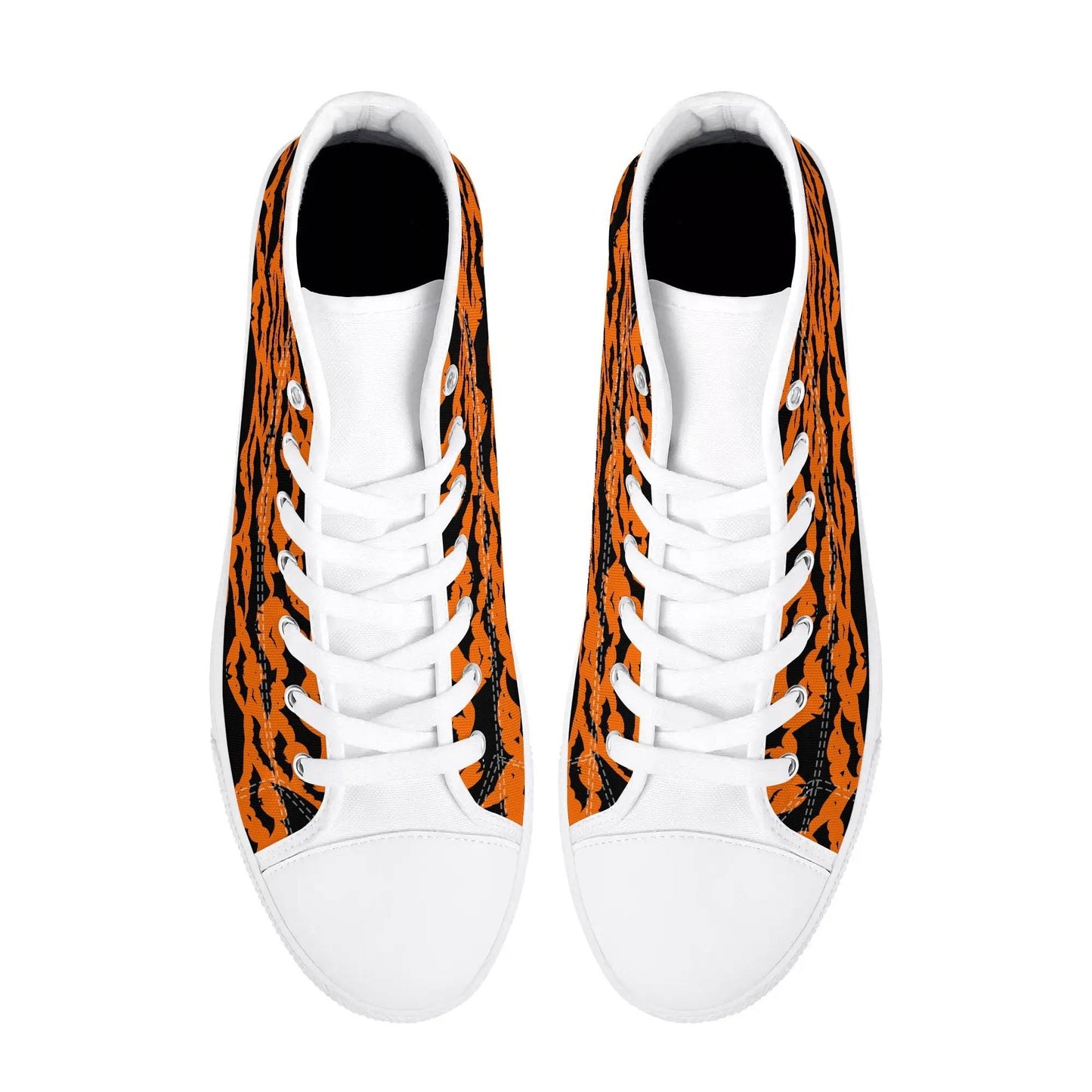 Women's Rubber High Top Halloween Bats Canvas Shoes - DeRose Seasonal