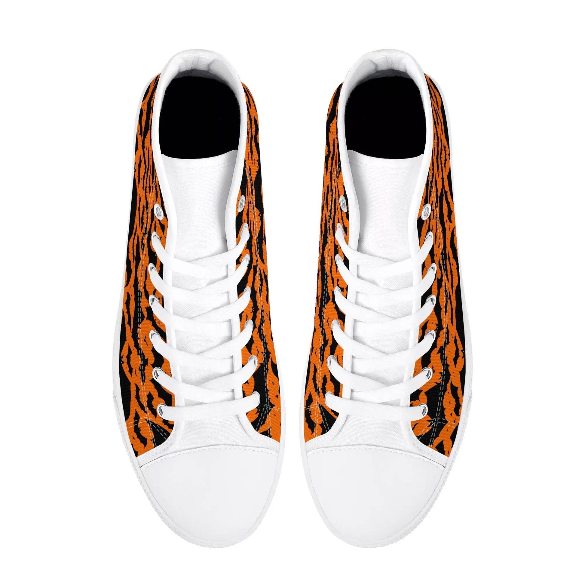 Women's Rubber High Top Halloween Bats Canvas Shoes - DeRose Seasonal
