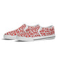 Women's Scribble Hearts Rubber Slip On Shoes - DeRose Seasonal