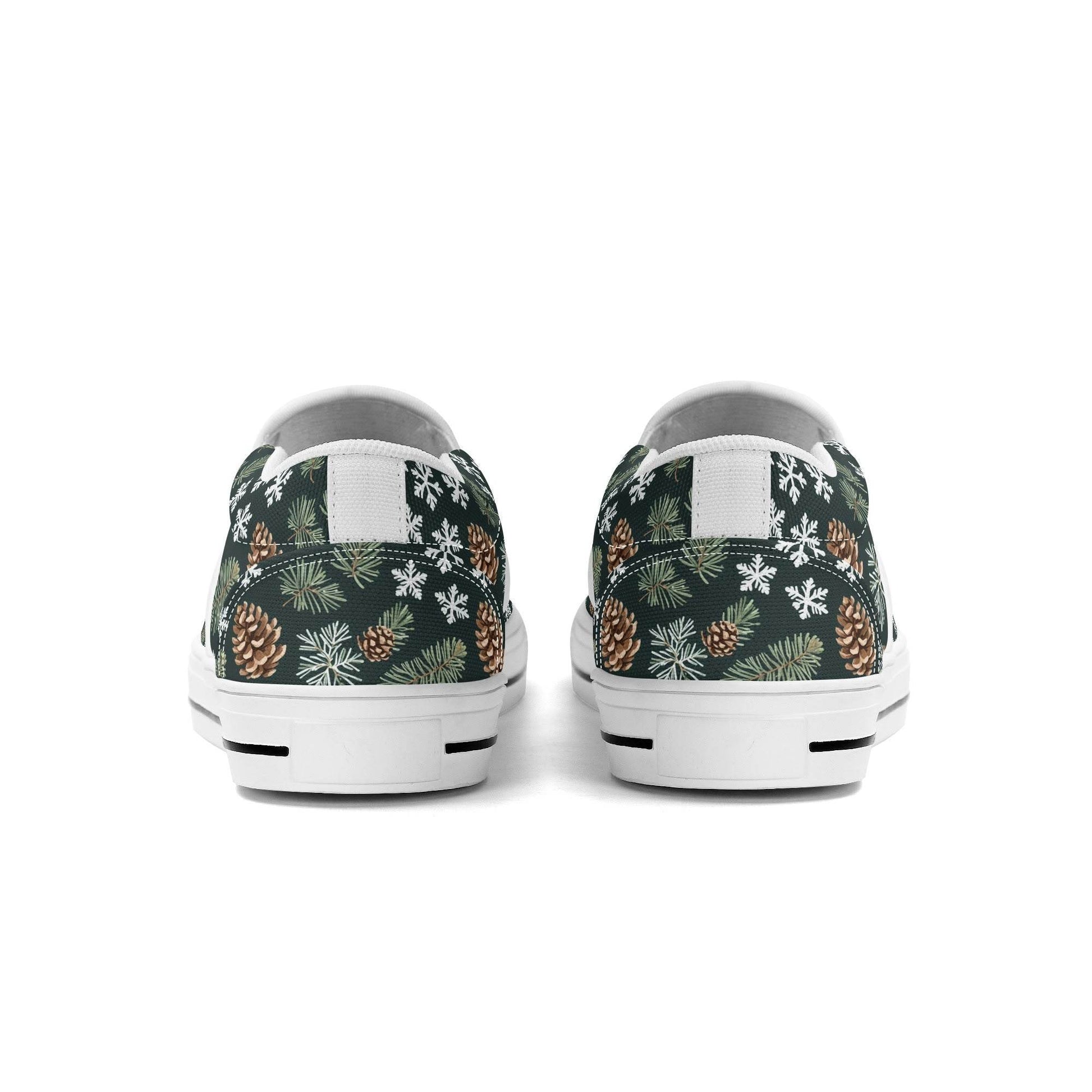 Women's Snowflake Pine Rubber Slip On Shoes - DeRose Seasonal