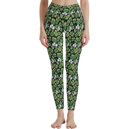 Clover Patch Women's Polyester Yoga pants Leggings - DeRose Seasonal