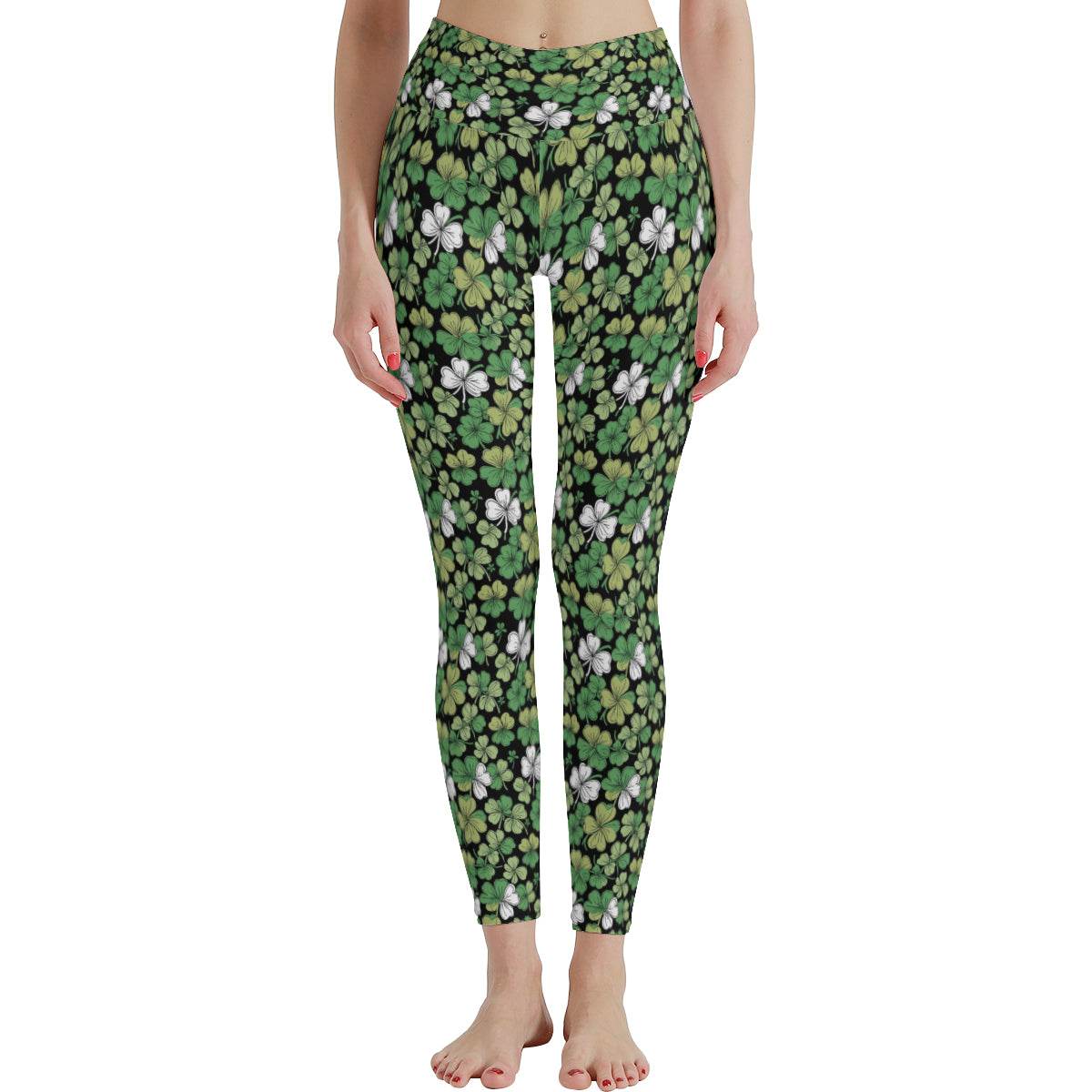 Clover Patch Women's Polyester Yoga pants Leggings - DeRose Seasonal