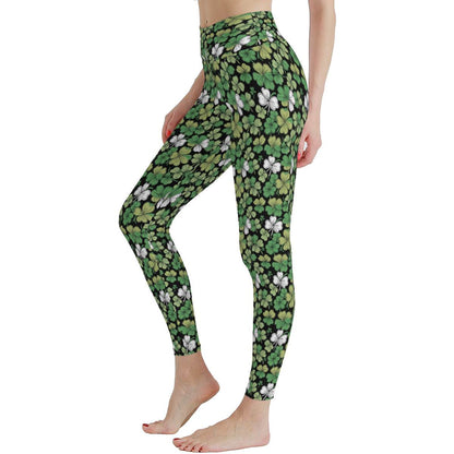 Clover Patch Women's Polyester Yoga pants Leggings - DeRose Seasonal