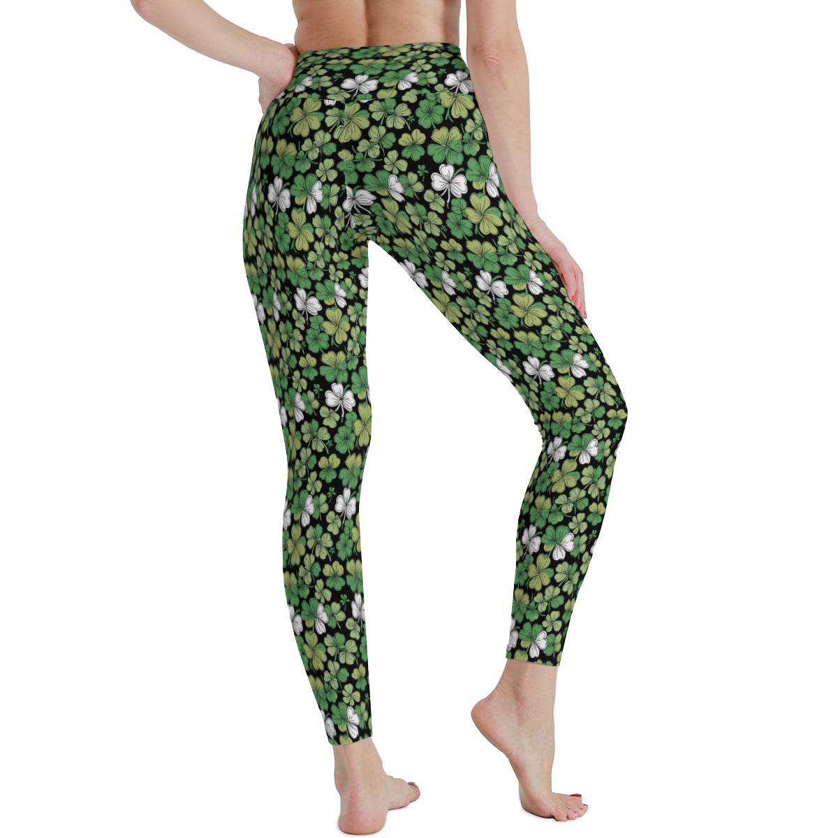 Clover Patch Women's Polyester Yoga pants Leggings - DeRose Seasonal