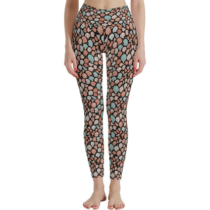 Seashells Women's Polyester Yoga pants Leggings - DeRose Seasonal
