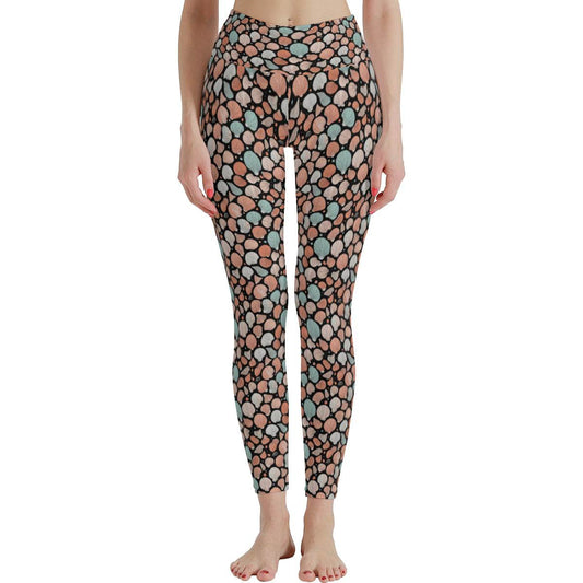 Seashells Women's Polyester Yoga pants Leggings - DeRose Seasonal