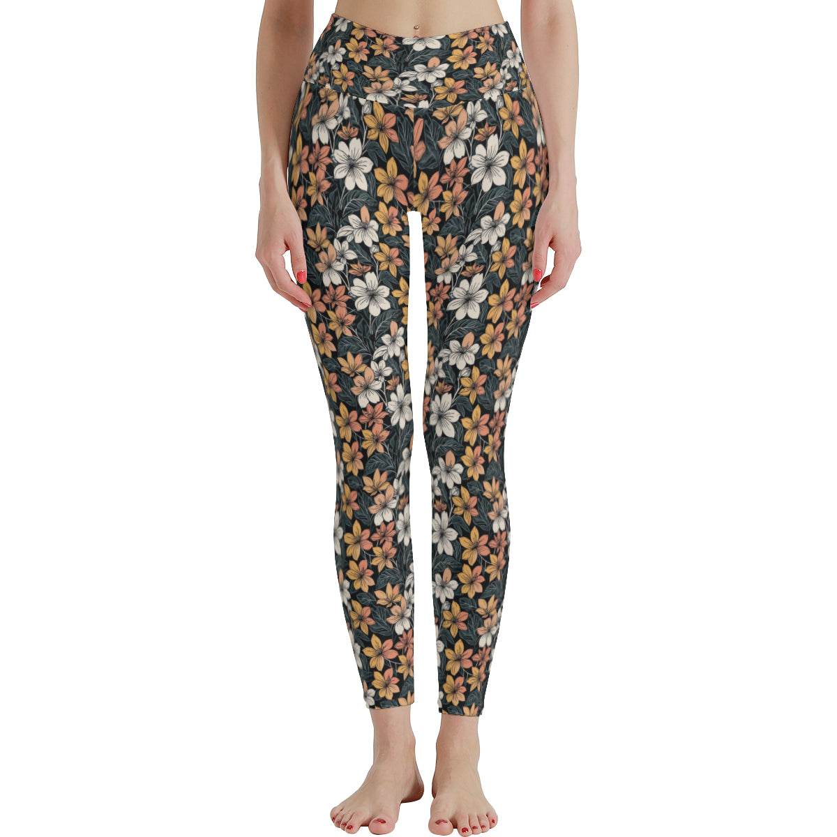 Field of Flowers Women's Polyester Yoga pants Leggings - DeRose Seasonal