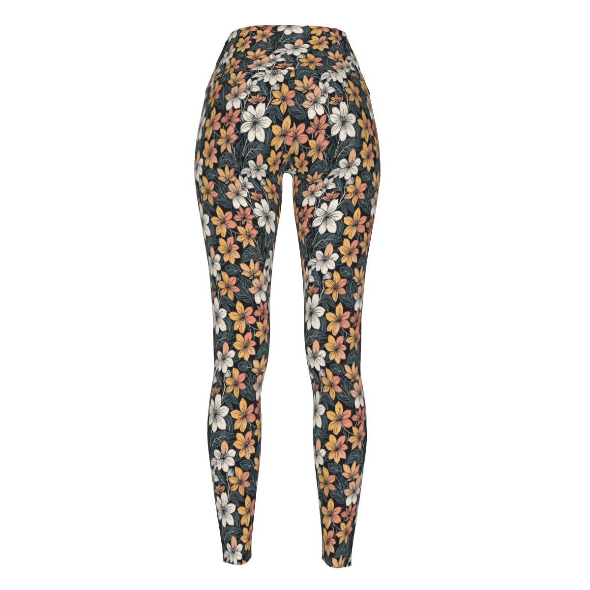 Field of Flowers Women's Polyester Yoga pants Leggings - DeRose Seasonal