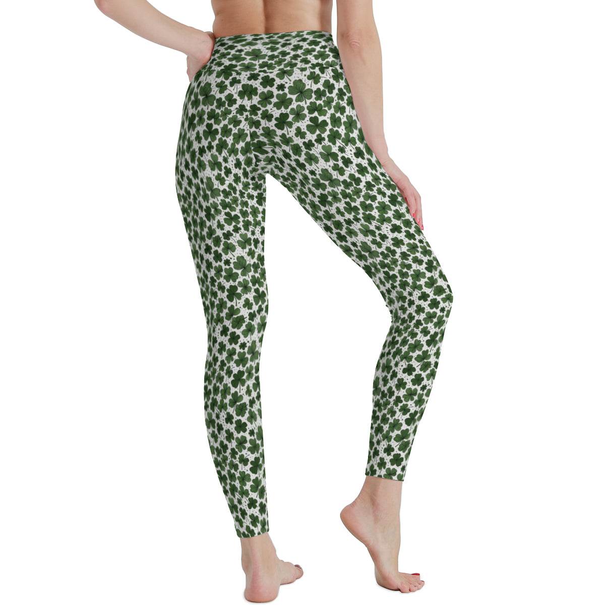 Clovers Women's Polyester Yoga pants Leggings - DeRose Seasonal