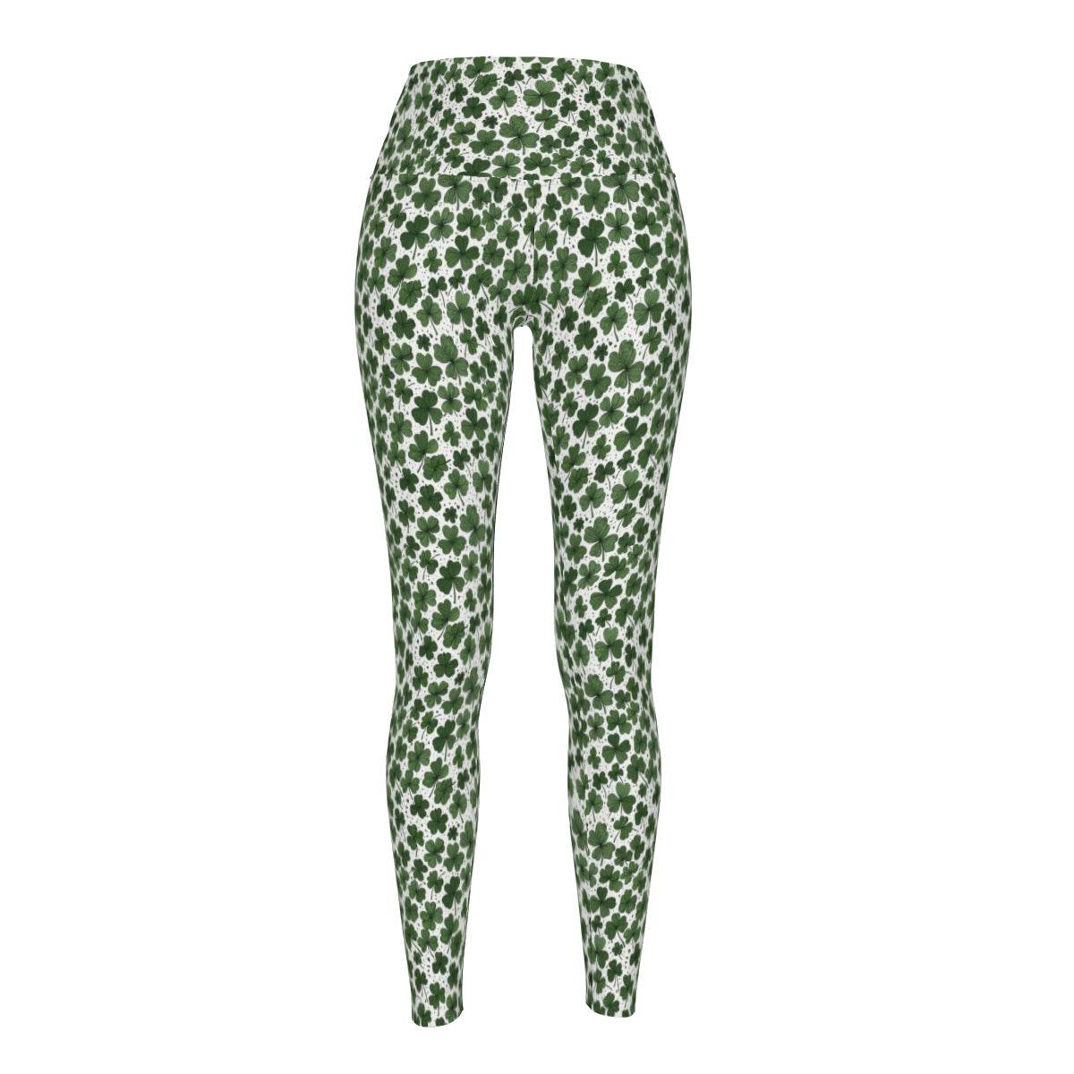 Clovers Women's Polyester Yoga pants Leggings - DeRose Seasonal