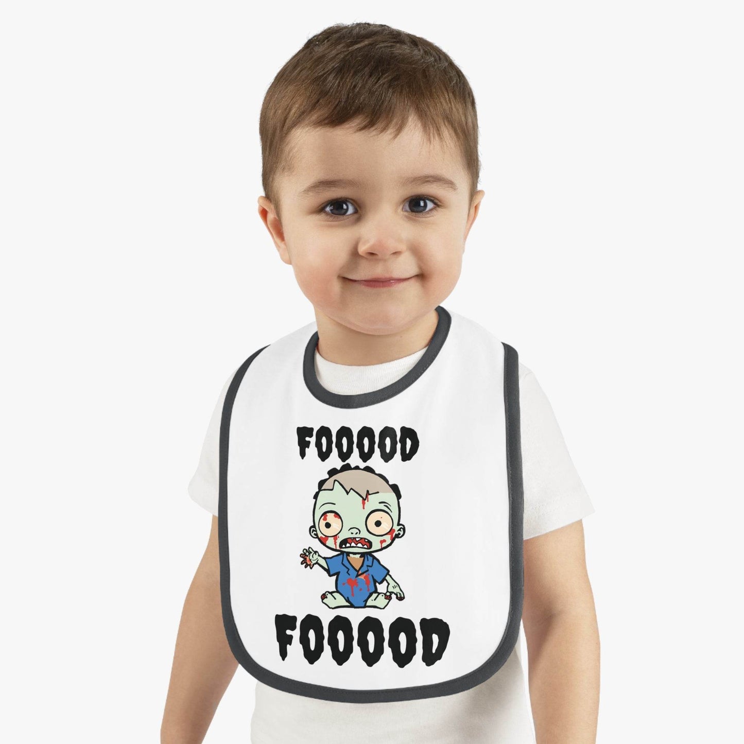 Zombie Baby Cotton Velcro Halloween Bib - DeRose Seasonal