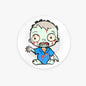Zombie Baby Greeting Blue - Acrylic Phone Airbag Holder - Circle - pop socket - DeRose Seasonal