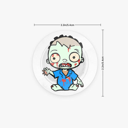 Zombie Baby Greeting Blue - Acrylic Phone Airbag Holder - Circle - pop socket - DeRose Seasonal