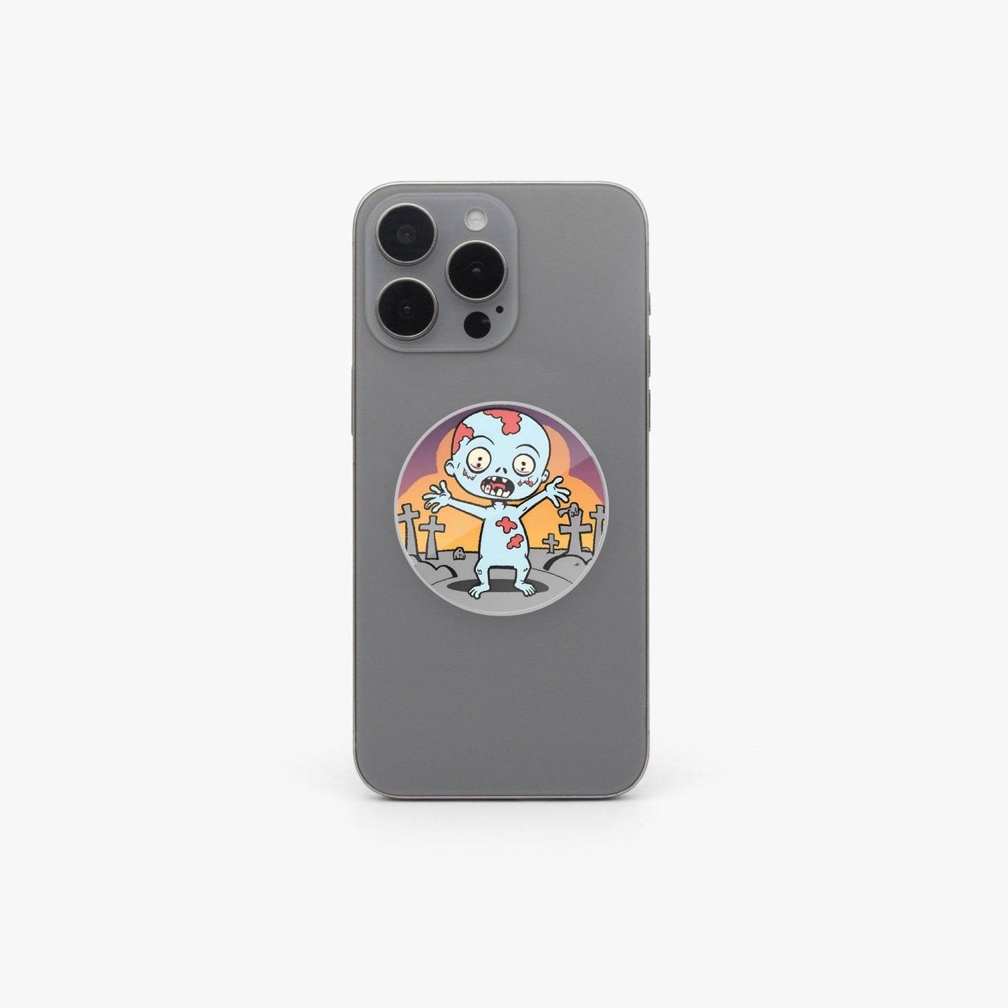 Zombie baby Acrylic Phone Airbag Holder - Circle - pop socket - DeRose Seasonal