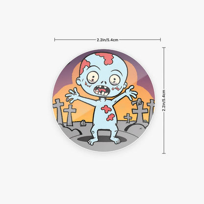 Zombie baby Acrylic Phone Airbag Holder - Circle - pop socket - DeRose Seasonal