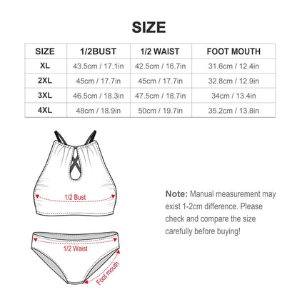 Plus Size Seashells Two-piece Swimsuit - DeRose Seasonal